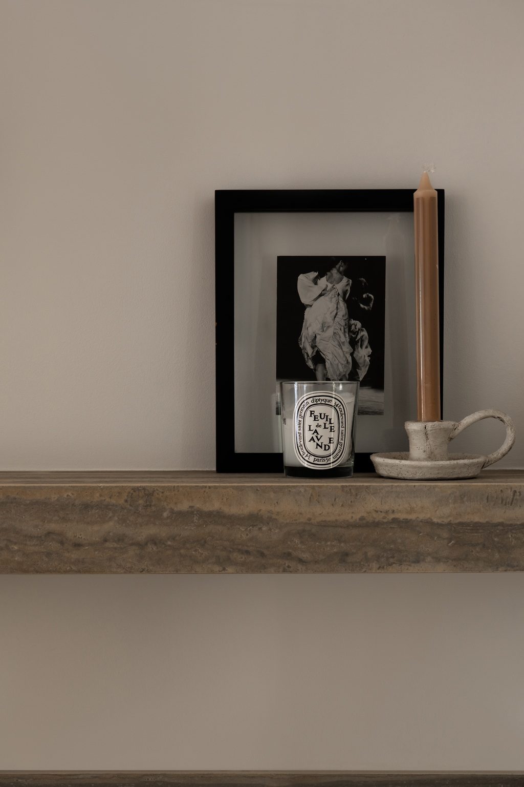 Salon with figurative artwork